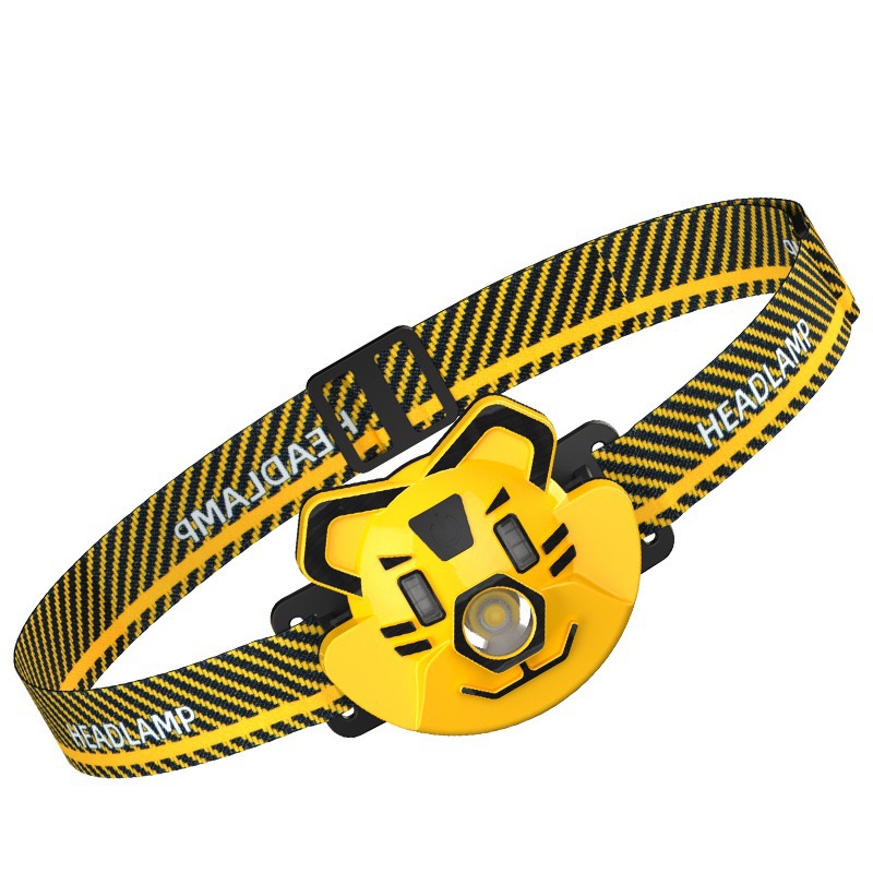 Cross-border bright headlight LED tiger outdoor riding adventure camping headlight adjustable work maintenance headlight