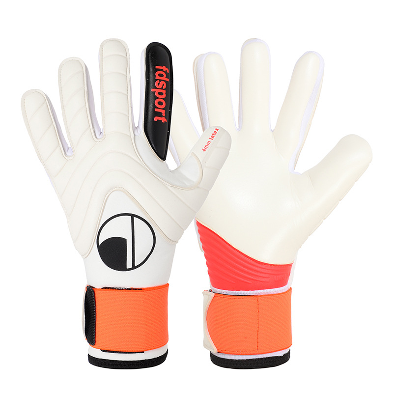 Picture of Flying Shield Goalkeeper Gloves Royal Series 16.0 Inner Slit 4mm Thickened Non-slip Latex for Human Grass Training