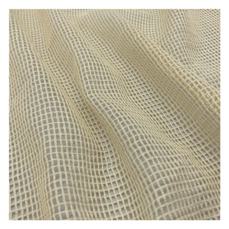 Pure Cotton Mesh Pure Cotton Mesh Checkered Mesh Bag Bag Handbag Fruit Bag Mesh Fabric Warp Knitted Mesh