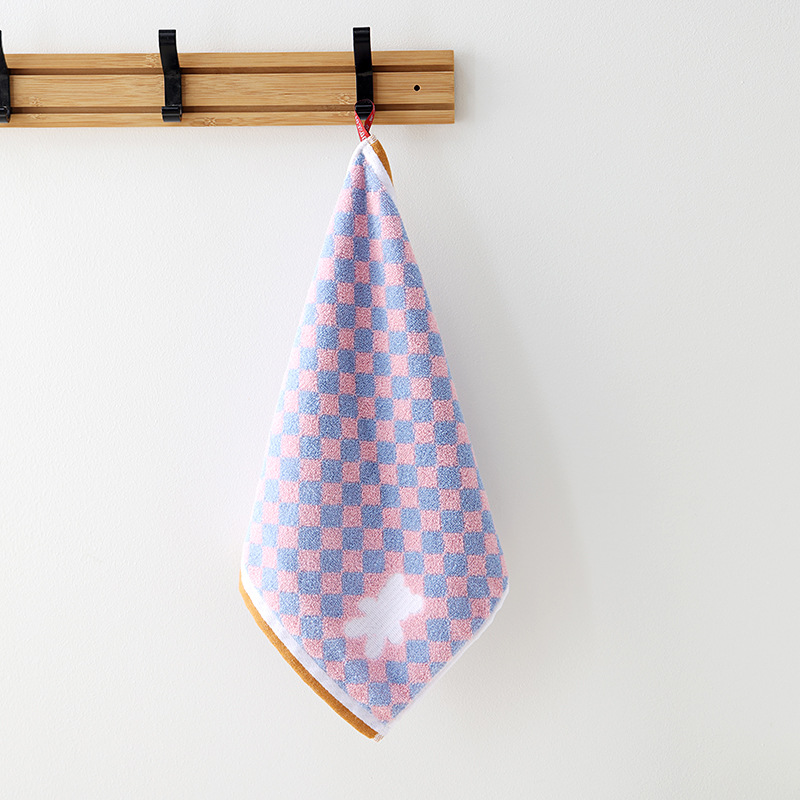 Picture of Cotton Hangable Small Square Household Hand Wipe Face Wipe Cotton Face Towel Soft Absorbent No Hair Drop Unisex