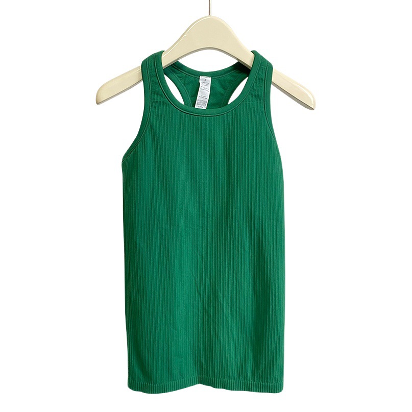 Long Ebb Vest Threaded Yoga Clothing Women's Tops Breathable Detachable Running Sports Fitness Clothing Women with Chest Pads