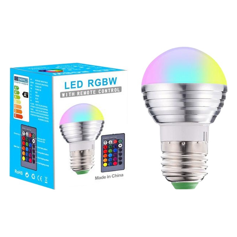 Source Factory Remote Control Bulb Led Infrared Rgb Bulb Colorful Bulb Led Dimming Bulb