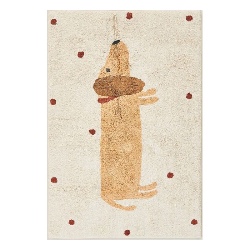 Cross-Border Simple and Cute Living Room Bedroom Carpet Bedside Blanket Children's Room Anti-Fall Game Crawling Cocoa Washable