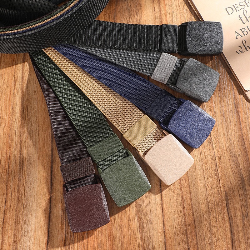 Nylon belt men's tactical workwear outdoor sports pants belt student military training canvas belt manufacturers wholesale