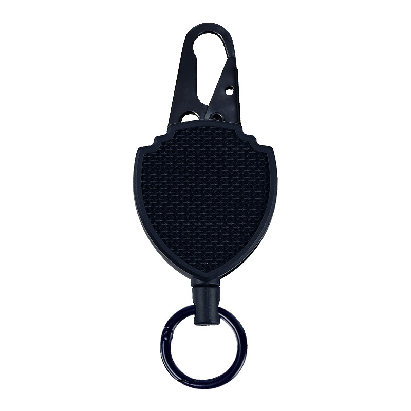 Picture of Backpack Keychain Outdoor Mountaineering Anti-lost Anti-theft Plastic Metal Easy Pull Buckle Thick Pull Wire Retractable Keychain