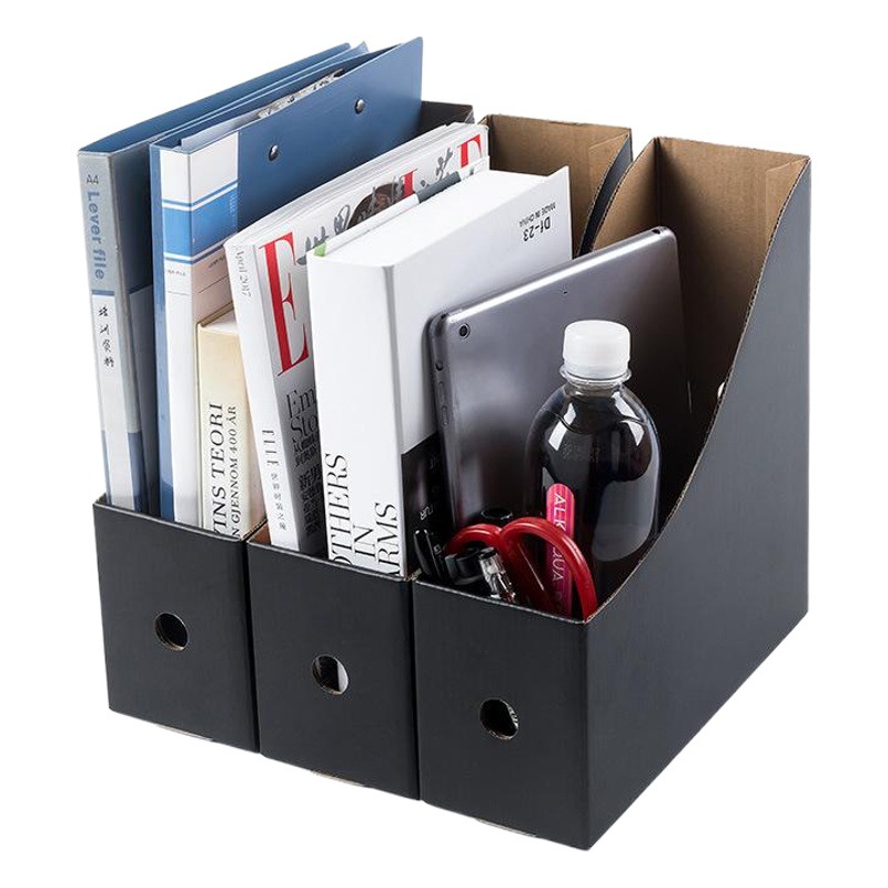 Waterproof Dormitory Student Storage File Frame Paper Folder Frame Corrugated Paper Desktop Storage Box File Bar Book Stand