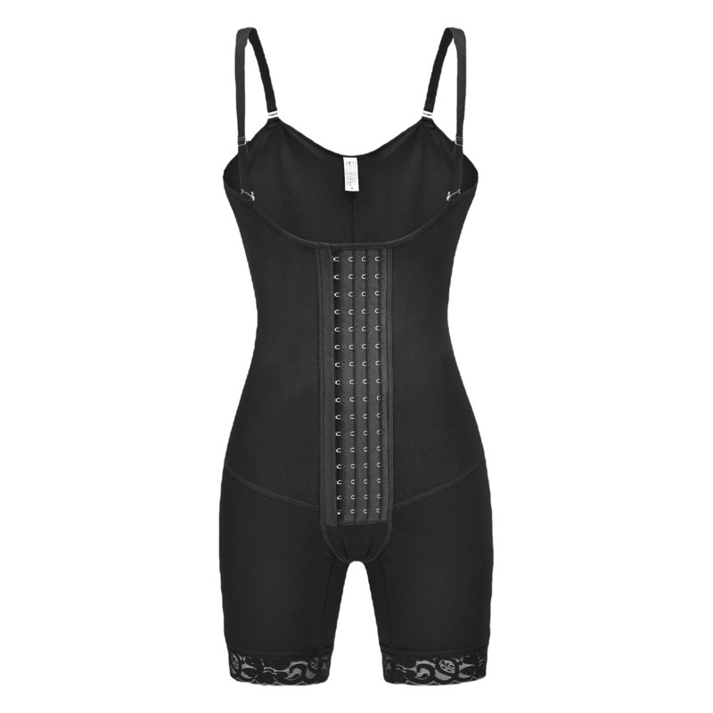 Cross-border four-breasted mesh belly-tucking waist-tucking hip-tucking belly-tucking conjoined Bodysuit Body Shaper