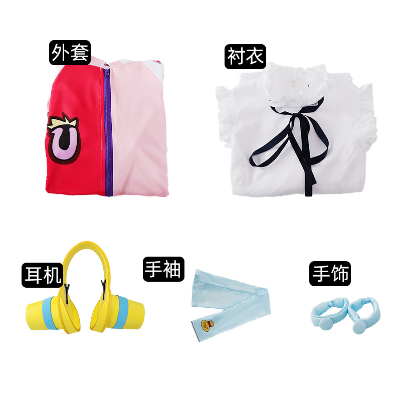 Picture of In stock anime One Piece cos suit One Piece RED theater Edition World's singer UTA UTA UTA cosplay suit