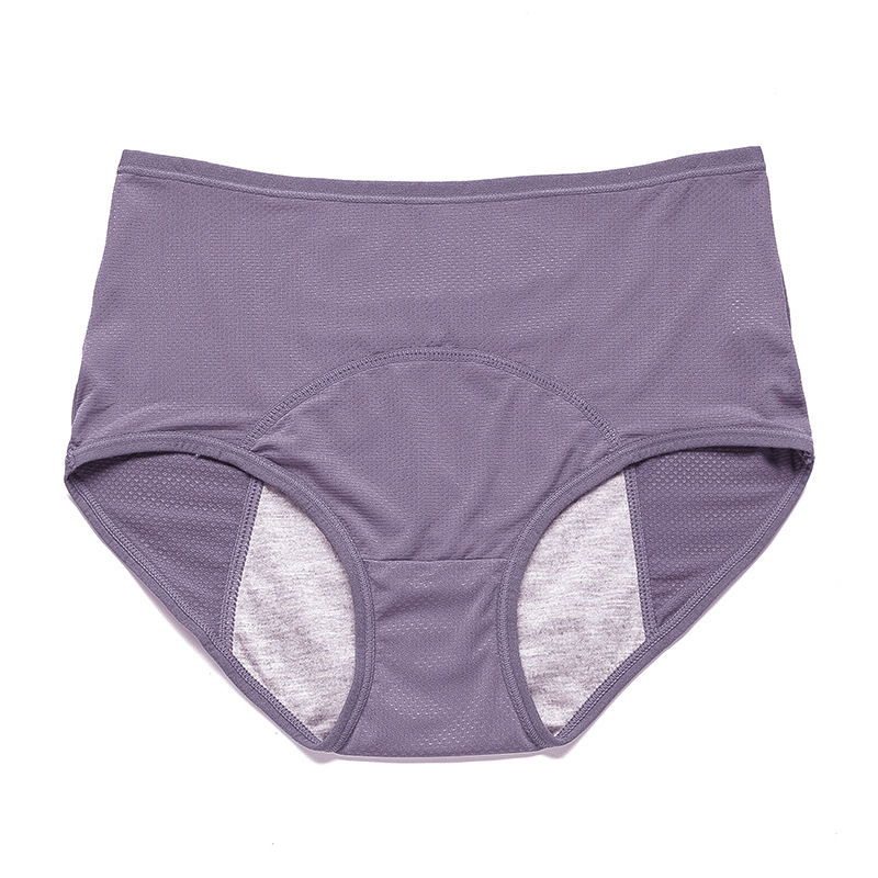 Picture of Foreign Trade Girls Menstrual Period Menstrual Period Leak-Proof Mid-High Waist Hole Aunt Sanitary Pants Large Size 100-150kg