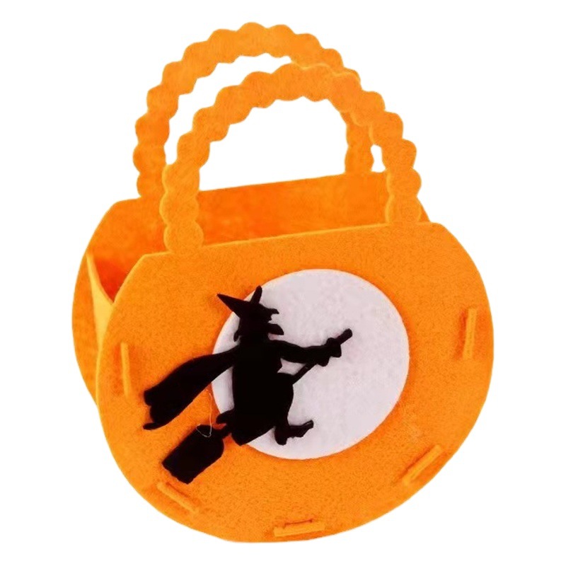 Felt Halloween Candy Bag tote bag children handmade diy Halloween candy bag Halloween day props