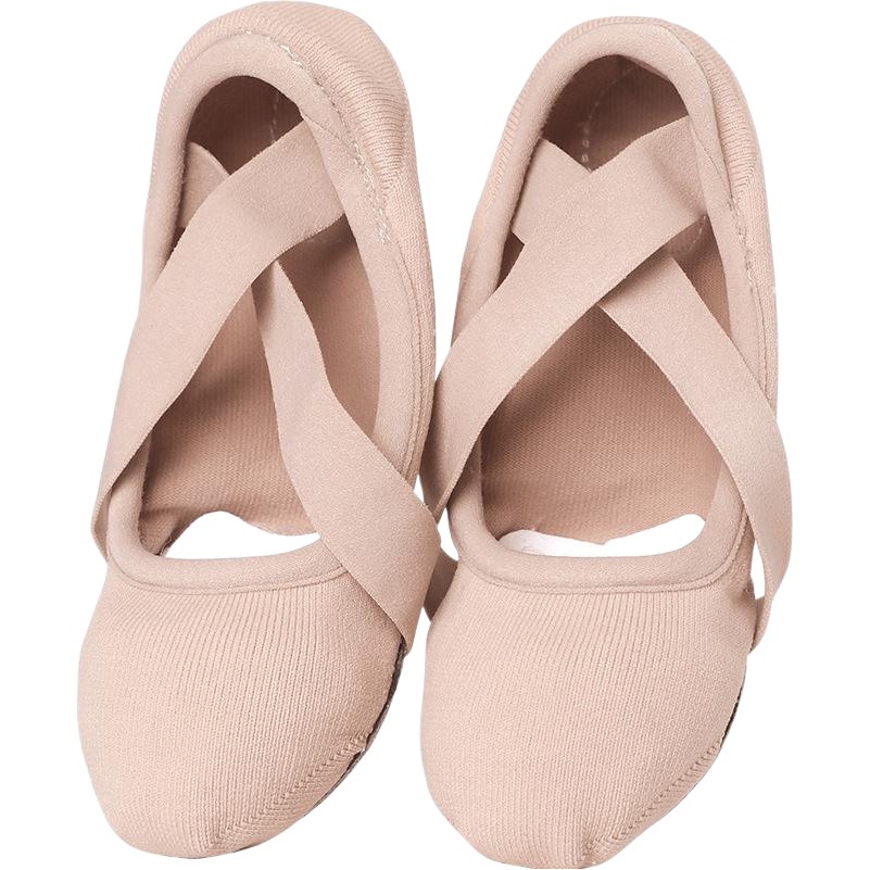 Elastic Cloth Dance Shoes Women's Soft Sole Practice Shoes Adult Yoga Flying Woven Ballet Shoes Body Shoes Dancing Shoes