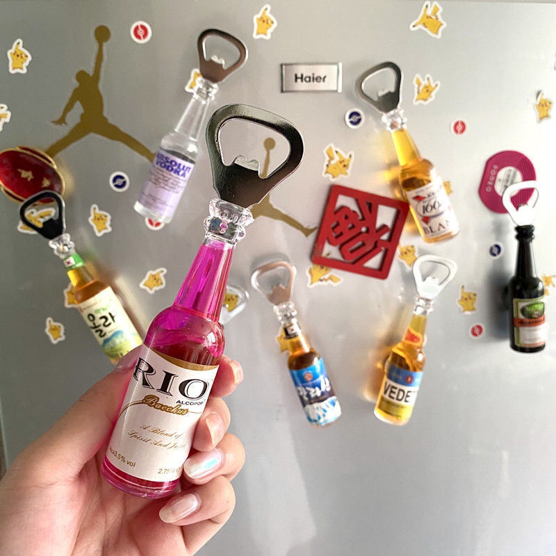Picture of Refrigerator Magnet Bottle Opener Multifunctional Creative Magnet Bottle Opener Household Wine Opener Beer Bottle Ready Stock
