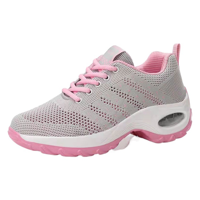 Picture of 2025 New Autum Style Fly-Woven Mesh Breathable Middle-Aged and Elderly Women's Shoes Casual Shoes Trbottomyy Thick-Soled Sports Shoes