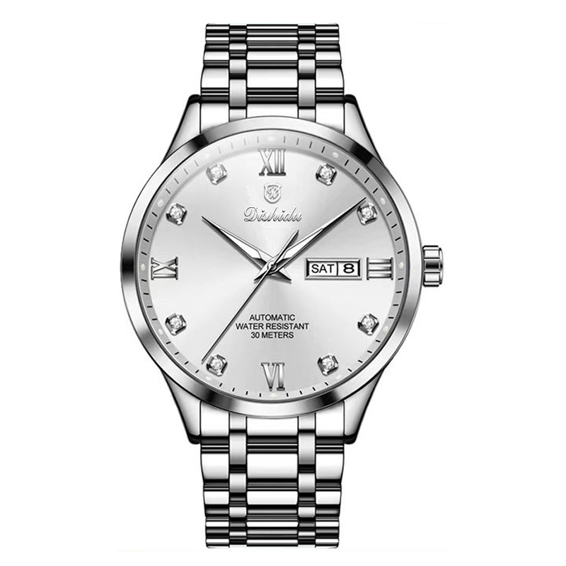 Picture of New non-automatic mechanical watch men's watch waterproof luminous calendar trembles live explosions a generation of hair