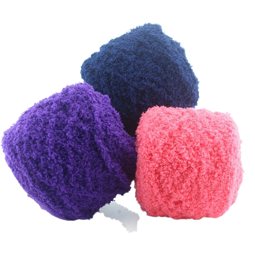 5 strands of coral fleece wool towel yarn hat scarf hand woven thick children's waistcoat vest coat wool wholesale