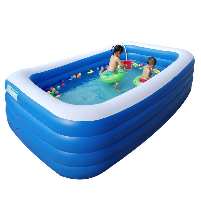 Picture of Pvc Kidsren's Inflatable Swimming Pool Home Outdoor Large Family Pool Thickeneded Plastic Baby Baby Swimming Pool