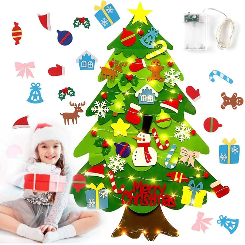 Felt Christmas tree cross-border Amazon New felt Christmas Tree Children's handmade diy Christmas tree felt