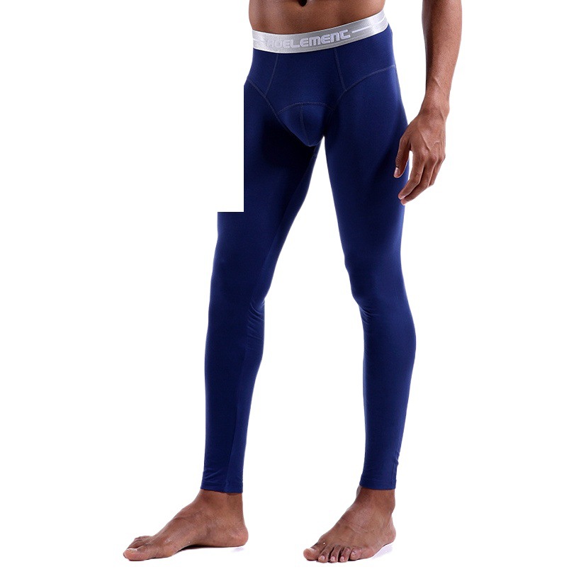 Men's long johns single thin tight pants youth line pants warm pants slim autumn and winter leggings cotton wool pants