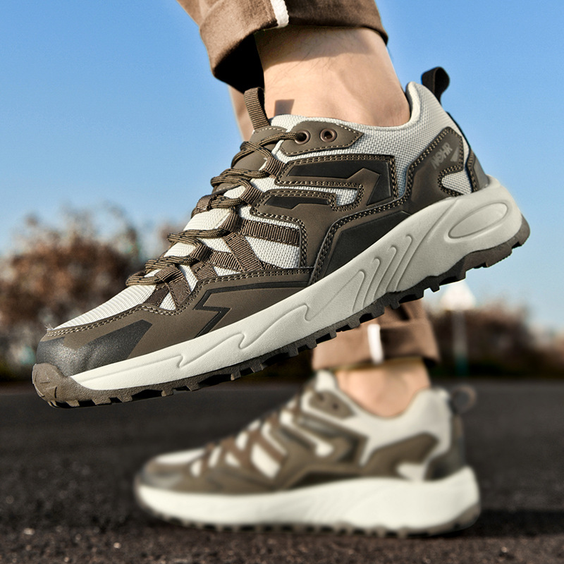 Large Size Men's Shoes Casual Outdoor Hiking Low-Top Hiking Shoes Men's Sports Shoes Breathable Non-Slip Wear-Resistant Casual Shoes for Men