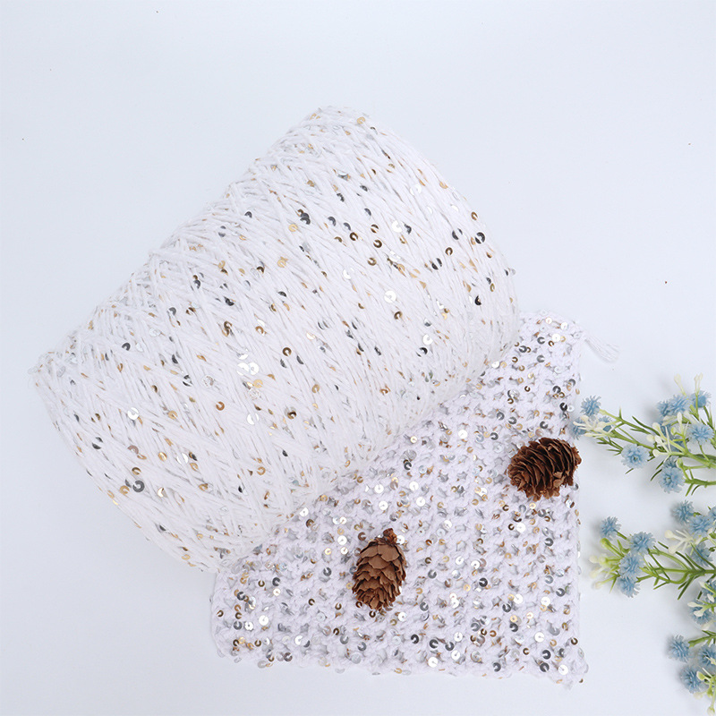 3 4 xiangfeng sequin line hand-woven pure cotton thread beads wiring fashion sequins black and white sequins 1kg