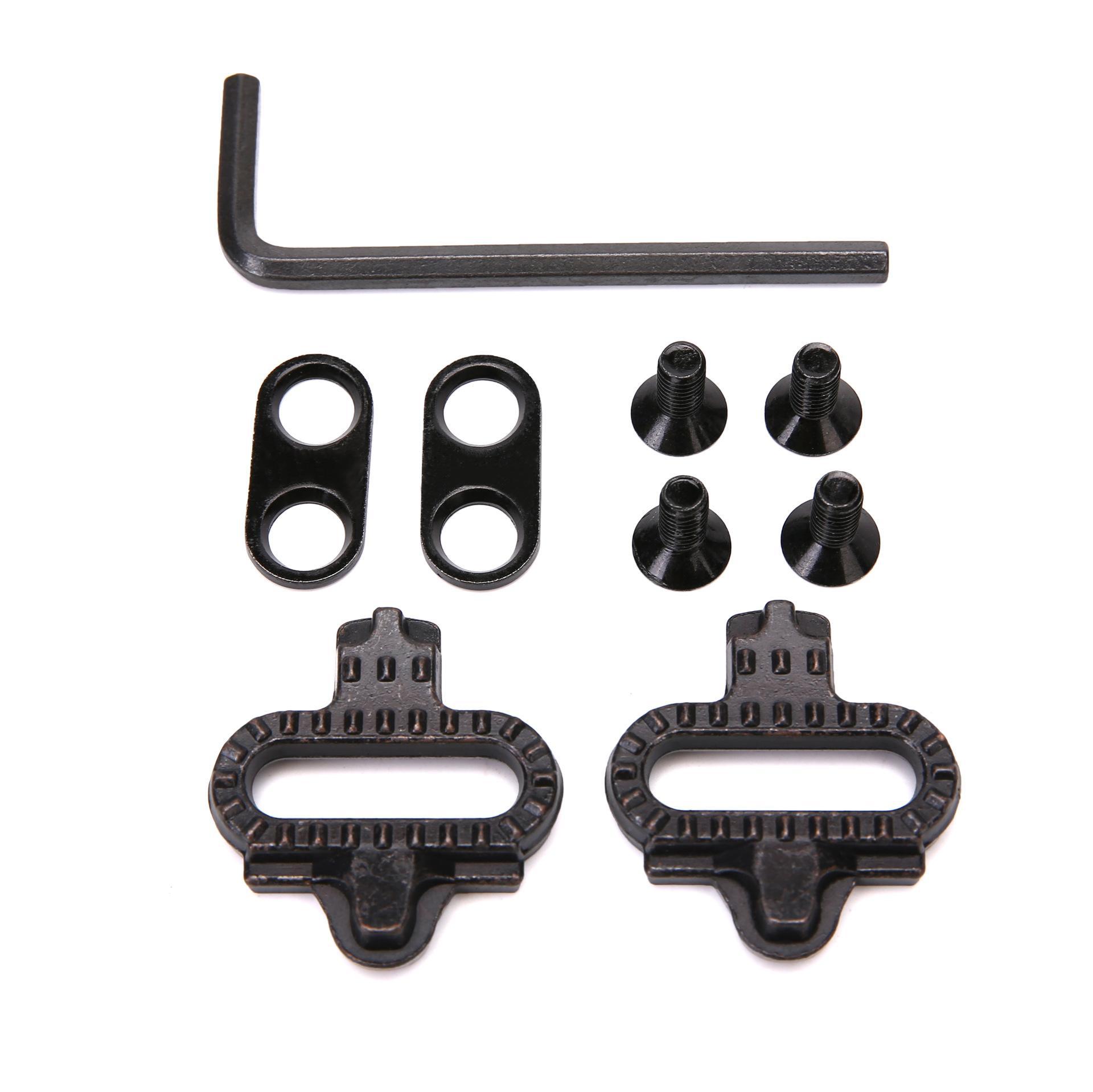 Cross-border foreign trade mountain bike self-locking pedal splint set riding equipment lock plate road riding shoes compatible