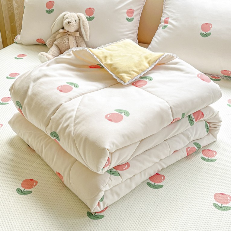 Picture of Class A Maternal and Infant Grade Summer Quilt Lace Summer Cool Quilt Summer Air-conditioning Quilt Double Washed Cotton Quilt Core Children's Thin Quilt Ins