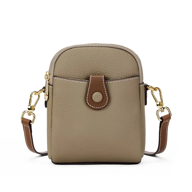 Picture of Popular Genuine Leather Mobile Phone Bag Women's 2024 New Soft Leather Crossbody Bag All-match Single-shoulder Women's Bag Mini Cowhide Small Bag