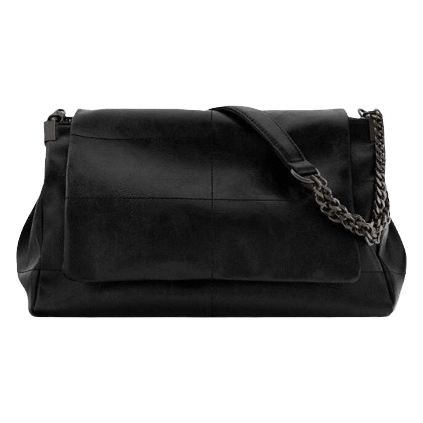 Picture of ZA cross-border Women's bag new large capacity commuter. Chain bag wandering bag Black Rock wind flip wandering bag