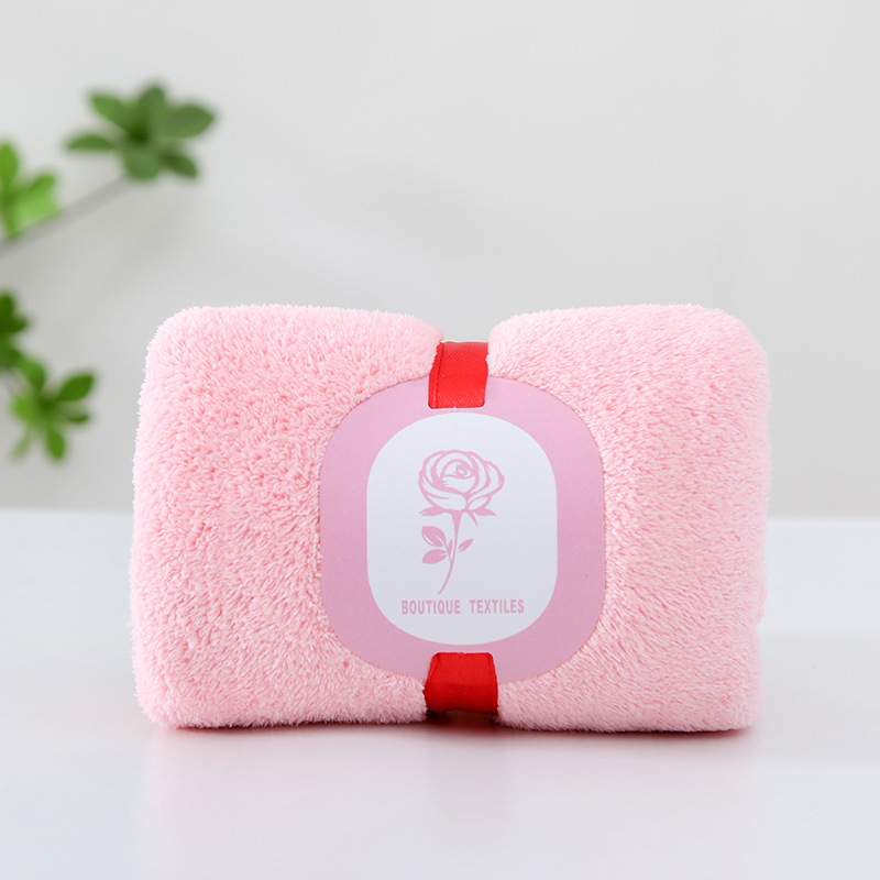 Picture of Hand gift towel wholesale coral velvet square wedding gift box towel wedding candy box towel Xi word New