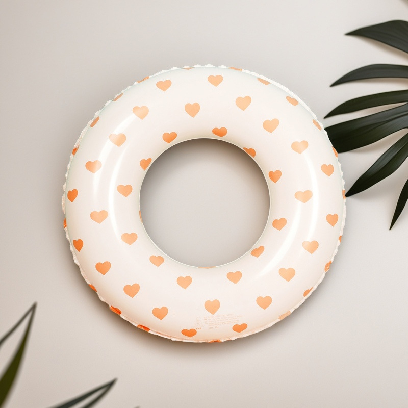 Picture of Factory hot-selling inflatable swimming ring swimming ring thickened adult floating ring letter Bai shell swimming ring