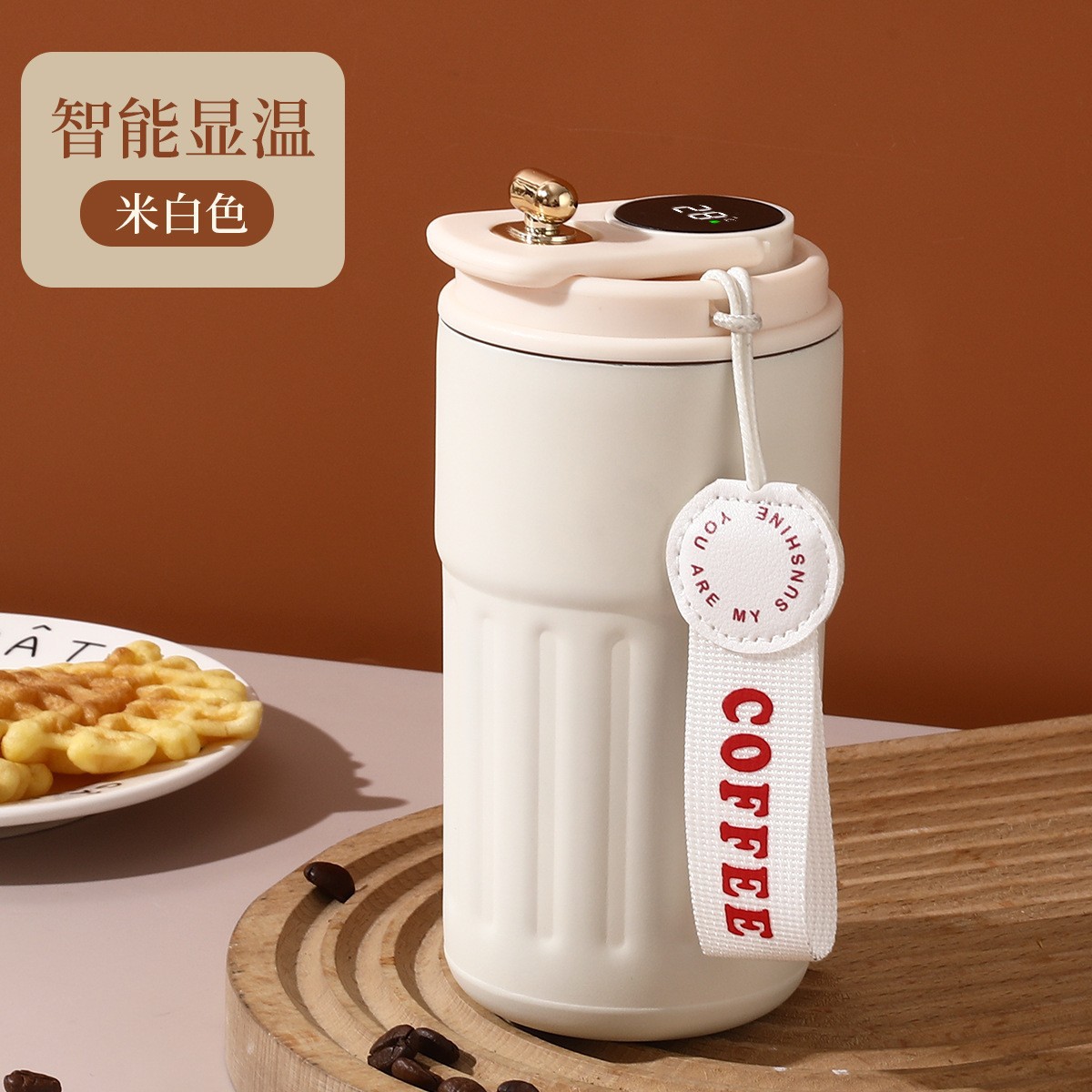 Picture of Intelligent Display Temperature Coffee Cup 316 Stainless Steel Car Vacuum Thermos Cup High Color Value Portable Water Cup for Male and Female Students