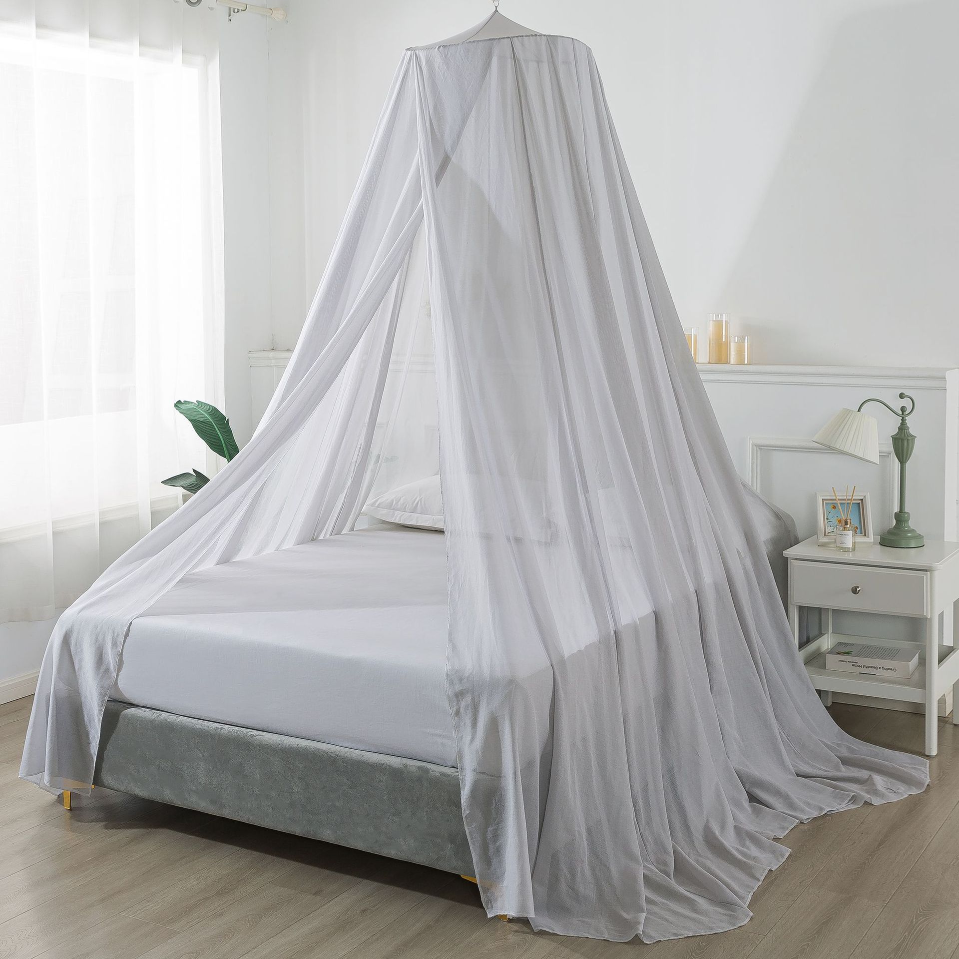Cotton Silver Fiber White Yarn Electromagnetic Wave Shielding Account for Ememf Account Round Small Single Baby Bed
