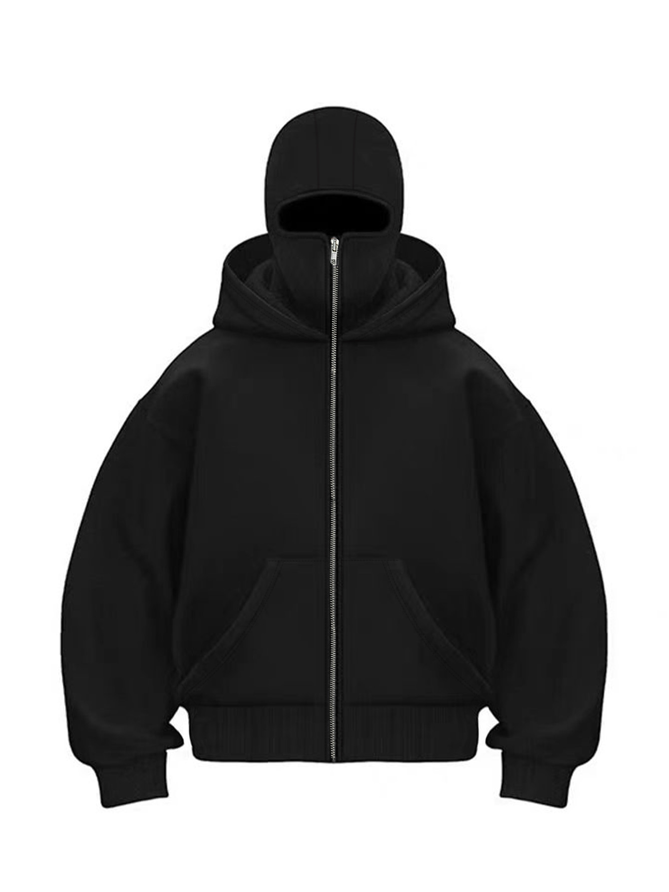 Picture of 230g Sweatshirt/100% Polyester/Ladies Fashion Cool Pattern Street Style Barak Double Hooded Double Collar Sweatshirt