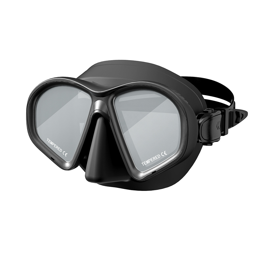 Picture of Free diving glasses myopia lens diving mirror camera bracket silicone snorkeling mirror snorkeling equipment