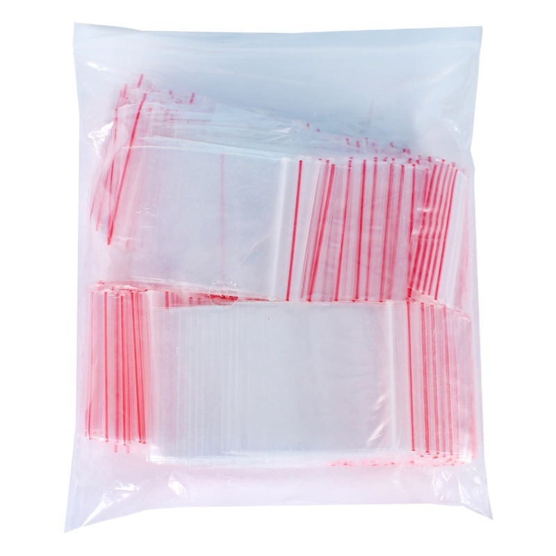 Wholesale Transparent Ziplock Bag Pe Ziplock Bag Custom Plastic Seal Bag Pe Bone Bag Packaging Bag Ziplock Bag Transparent