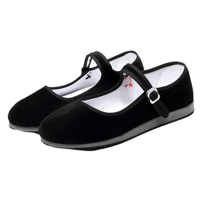Ethnic Dance Shoes Jiaozhou Yangko Shoes Women's Northeast Yangko Dance Practice Shoes Adult Examination Grade Velvet Shoes