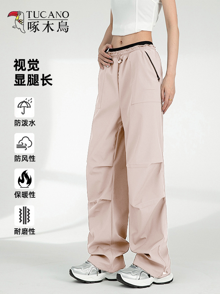 Woodpecker assault pants women's spring and autumn season 2025 outdoor mountaineering windproof waterproof paratrooper cargo pants quick-drying sweatpants