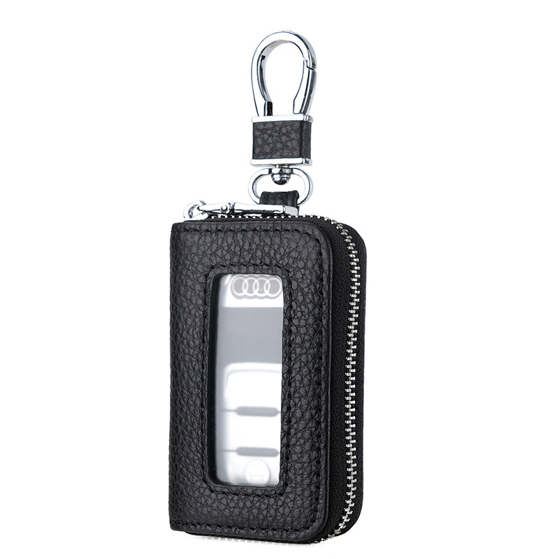 Picture of Cross-border New Real Soft Leather Car Key Case Window PU Leather Car Key Case Japanese and Korean Zipper Multi-color Explosions