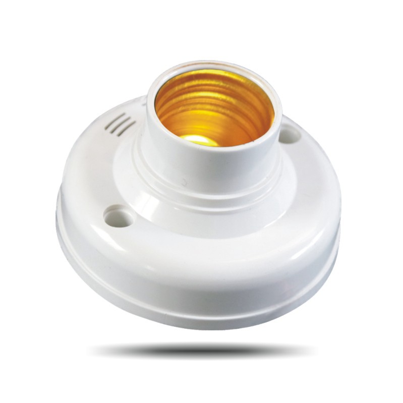 Picture of Voice control lamp holder switch infrared induction delay corridor e27 human body induction lamp holder sensor socket