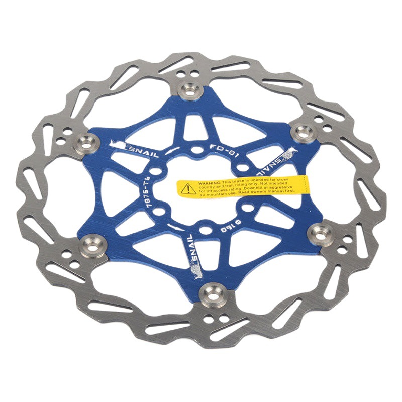 SNAIL mountain bike heat dissipation floating disc ultra light six nail disc brake disc brake disc 160/180/203mm
