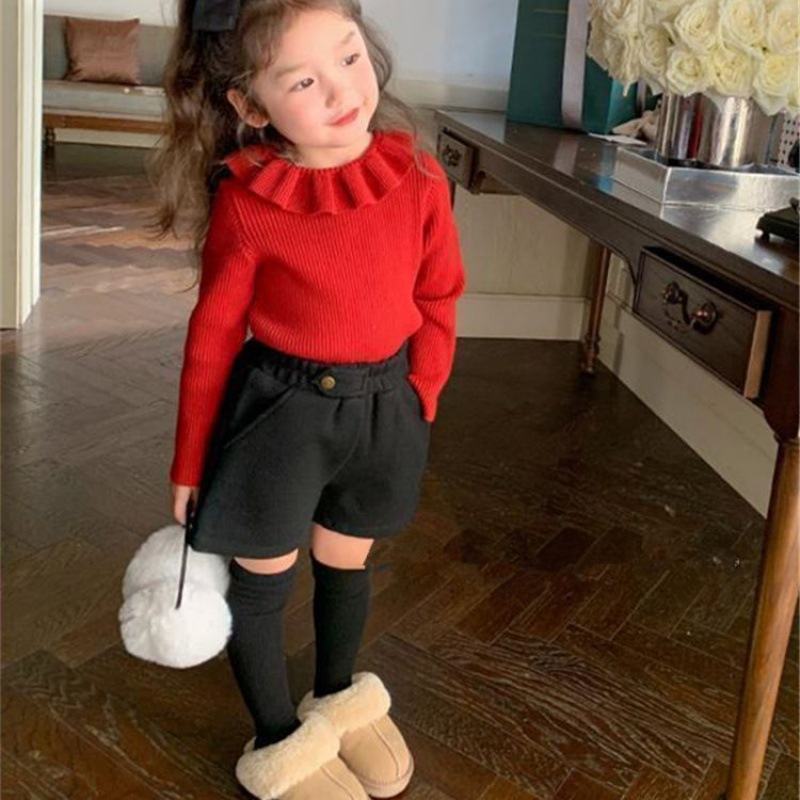 Picture of [in stock super soft glutinous giant Joker autumn and winter women's treasure base knitted lace doll collar sweater white pink