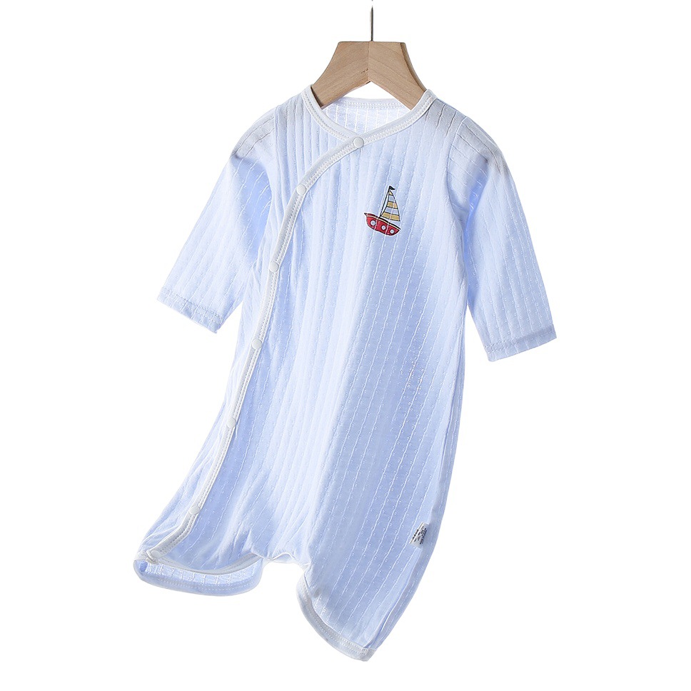 Newborn Baby Jumbo Clothes Summer Hare Clothes for Boys and Girls Baby Spring and Summer Thin Sleeping Clothes Air-conditioning Clothes Newborn Climbing Clothes