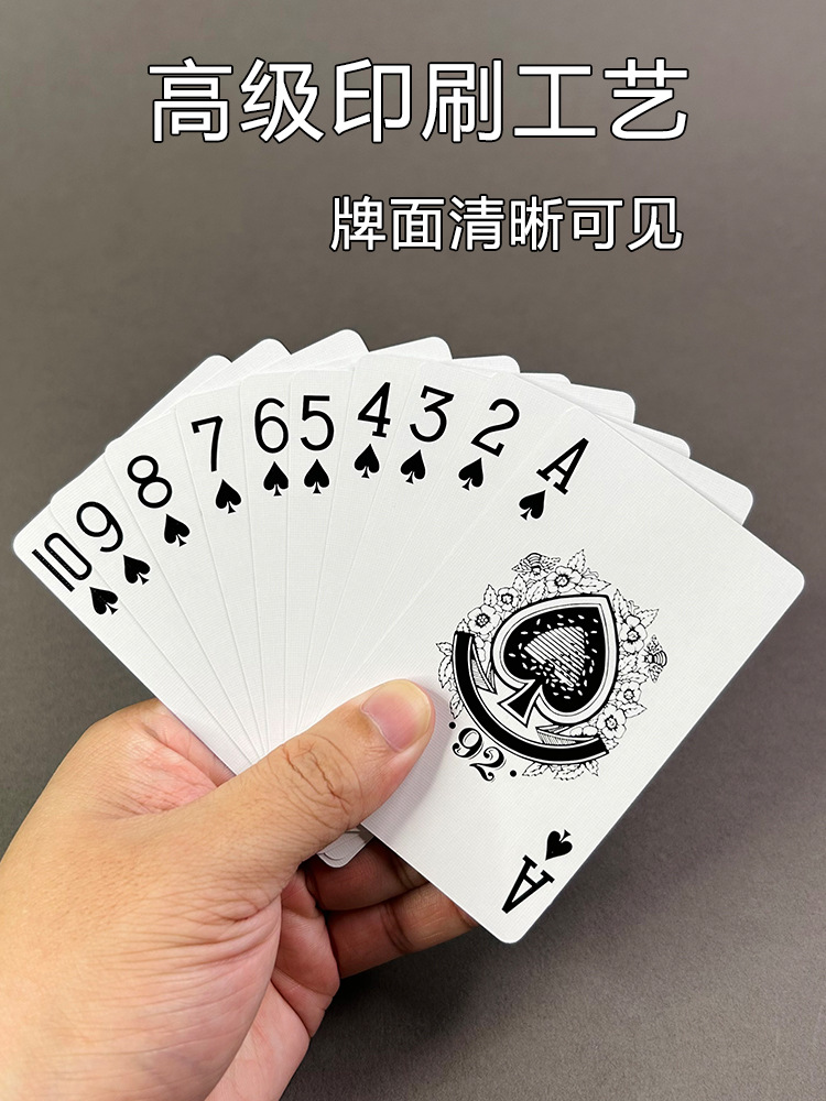 Picture of Ten pairs of special poker cards for egg cards, high-end high-quality cloth pattern black core paper, large words, wholesale, can be customized