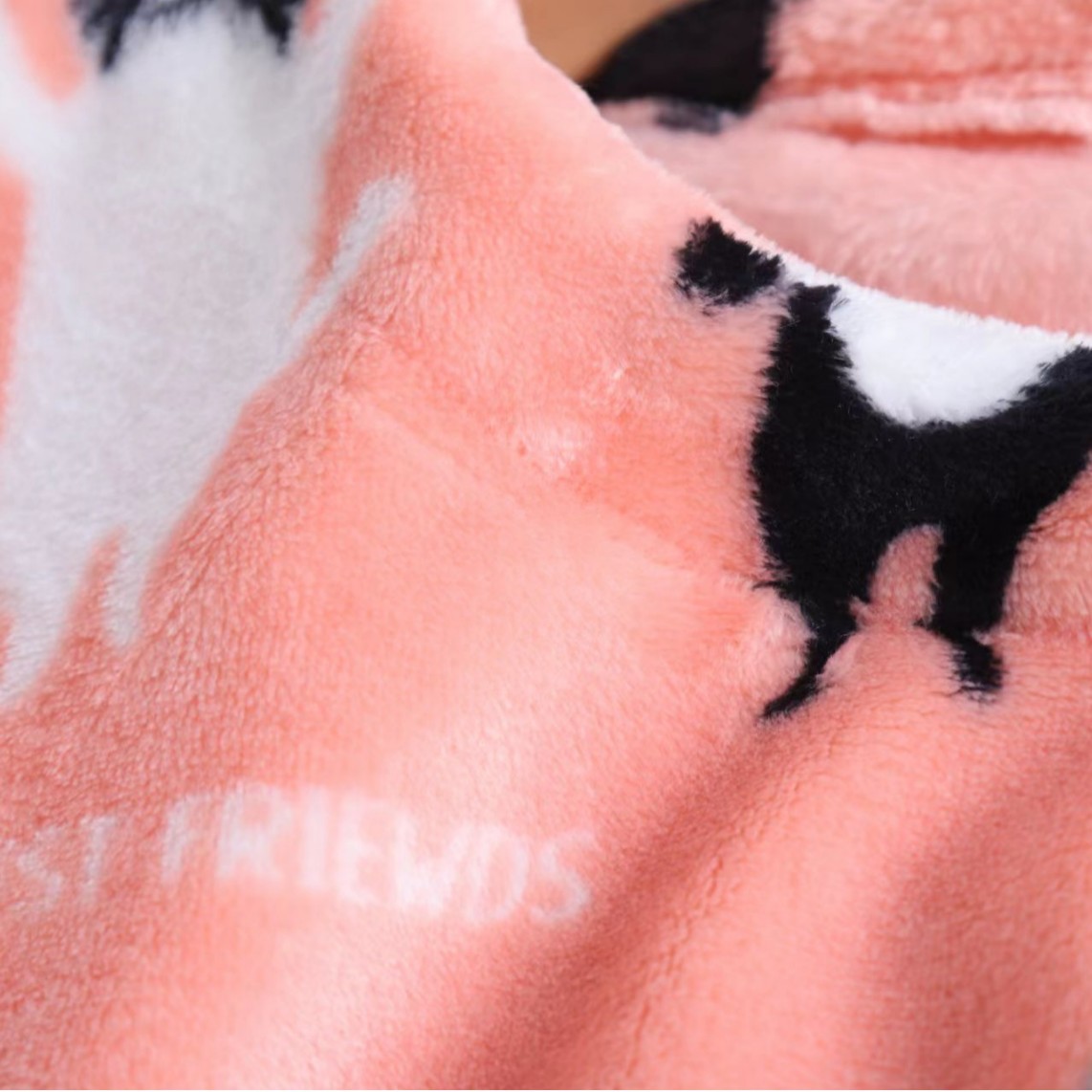 Picture of Thickened Warm Flannel Parent-Child Mother-Daughter Mother-Child Pajamas Pajamas Home Suit