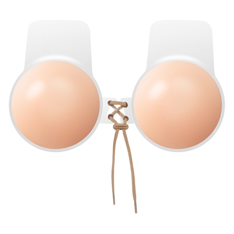 Invisible Silicone Lifting Rabbit Ear Breast Sticker Women's Wedding Dress Breast Sticker Push-Up Large Breast Nipple Anti-bump