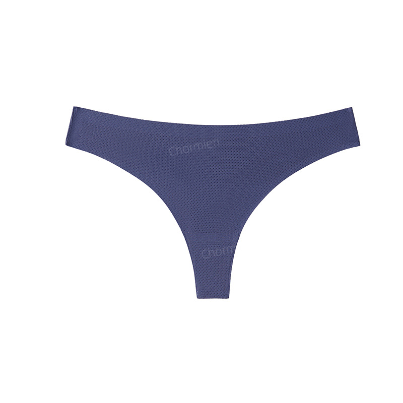 Picture of Sports Yoga Female Sexy Style Ice Silk Underwear Women's Low-Waist Seamless Underwear Cross-Border European and American Large Size T-Shaped T-Pants