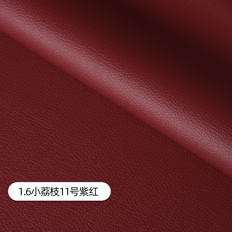 Picture of Litchi Pattern Pu Leather Fabric Pu Leather Artificial Leather Factory Leather Label Self-Adhesive Sofa Repair Subsidy Leather Patch