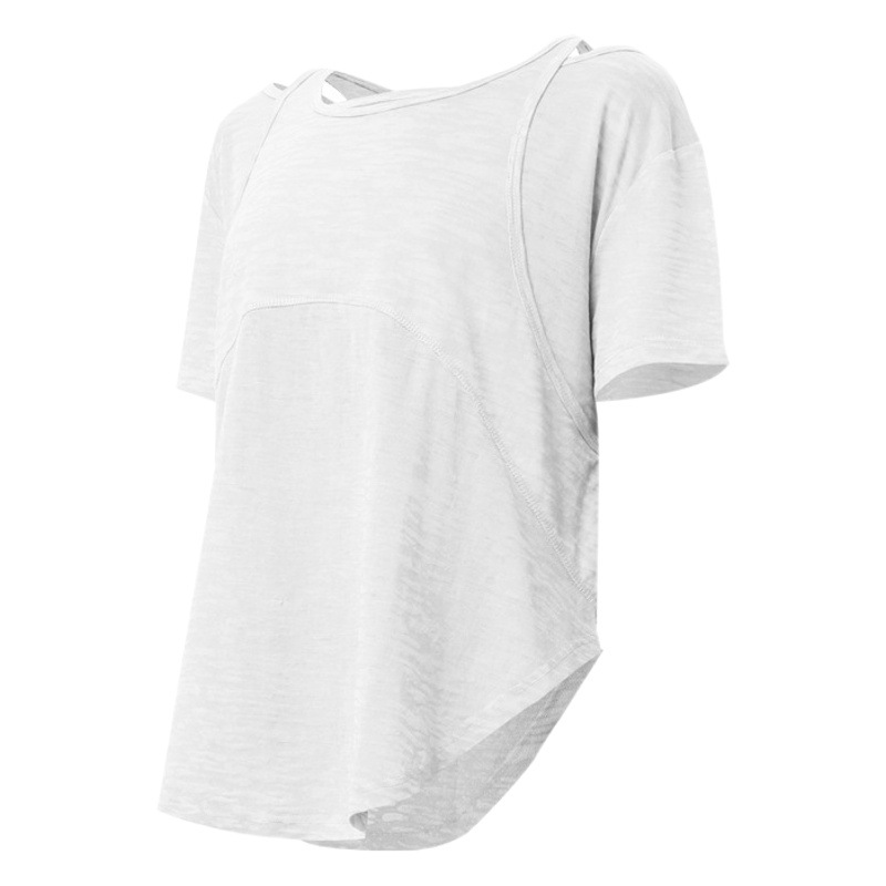 European and American yoga clothing women's loose sports short sleeve running blouse slimming leisure gym sports T-shirt wholesale