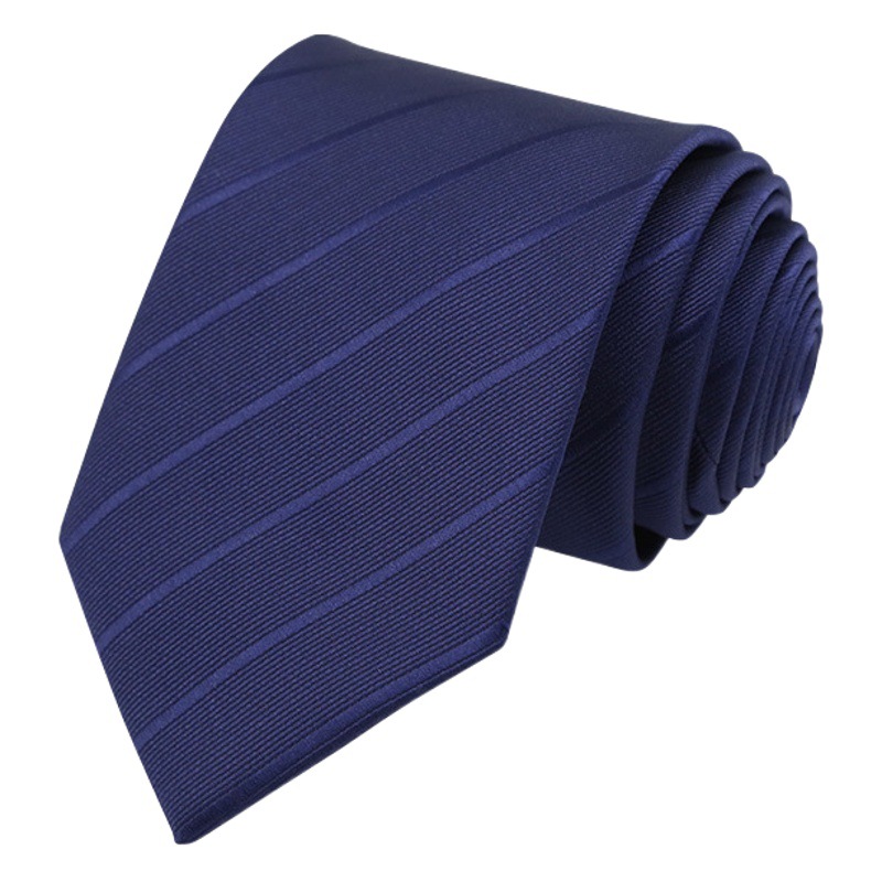 Picture of New Style Tie Men's Formal Business Casual Simple Style Solid Color Striped Arrow-Shaped Tie Manufacturer Ready Stock Wholesale
