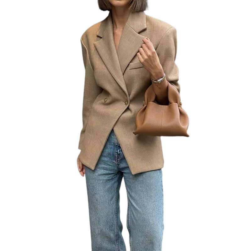 Picture of in stock 2024 autumn and winter new cross-border women's fashion temperament solid color high sense thin professional suit jacket